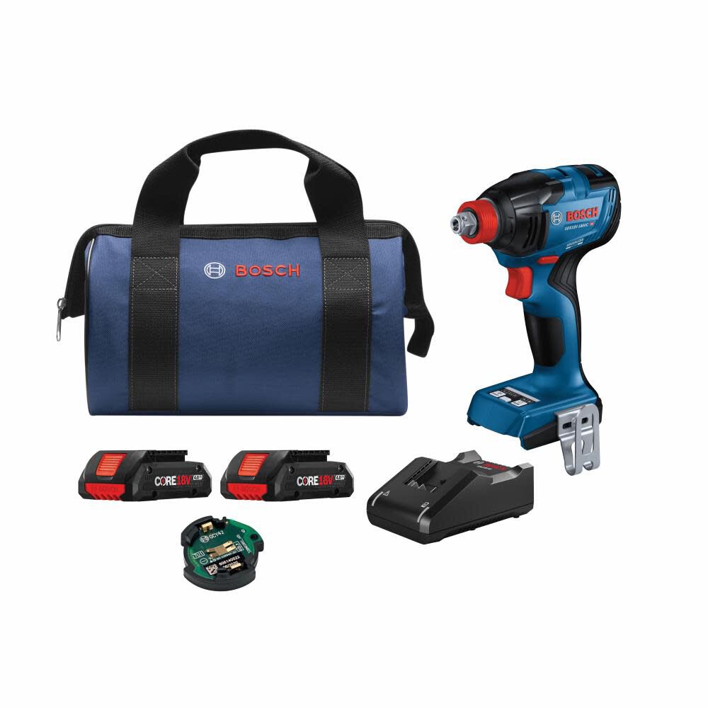 Bosch Promotional 18V Freak 1/4in & 1/2in Two In One Bit/Socket Impact Driver Kit, large image number 1