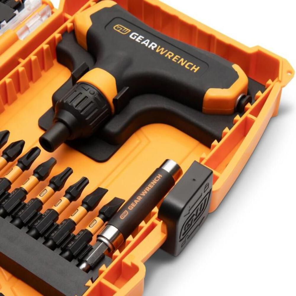 GEARWRENCH Promotional 1/4 Inch Hex Micro Bit Set with Ratcheting T-Handle 51 Pieces, large image number 6