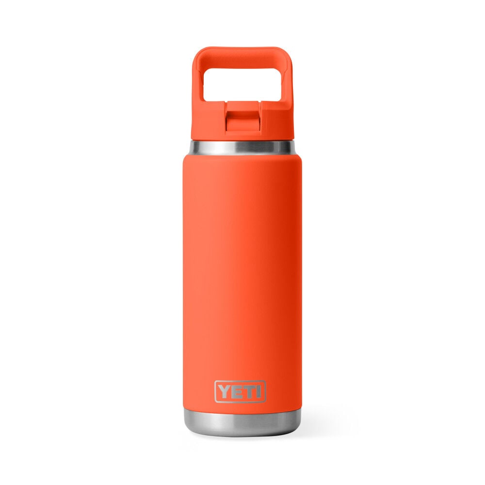 YETI Rambler 26 Oz Water Bottle with Color-Matched Straw Cap Papaya – 21071504847