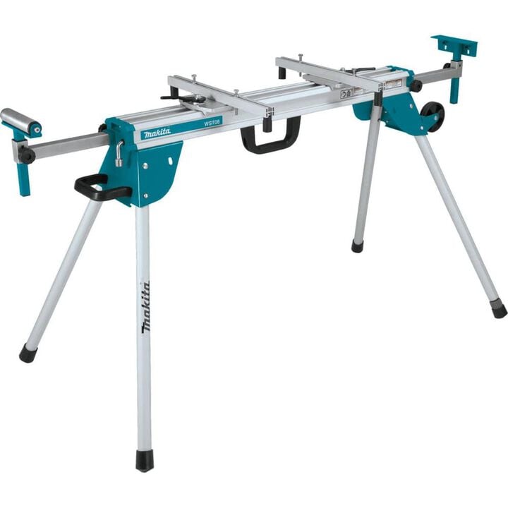 Makita 40V Max XGT Brushless Cordless 8-1/2 Inch Dual-Bevel Sliding Compound Miter Saw Kit & Compact Folding Miter Saw Stand Bundle, large image number 1