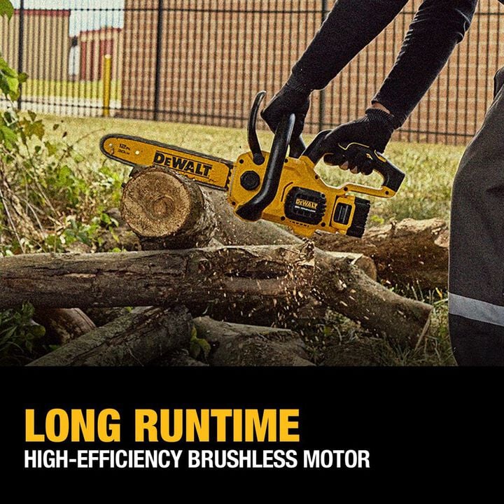 DEWALT 20V MAX Compact 12 Inch Brushless Cordless Chainsaw Kit, large image number 6