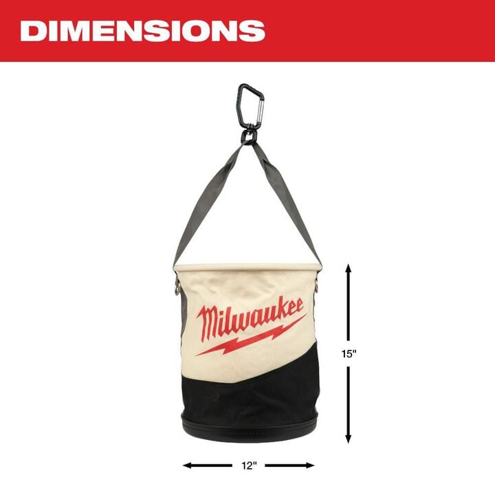 Milwaukee Canvas Utility Bucket, large image number 2