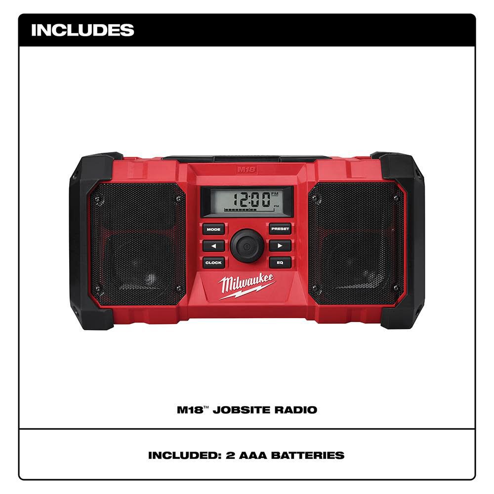 Milwaukee jobsite radio battery sales
