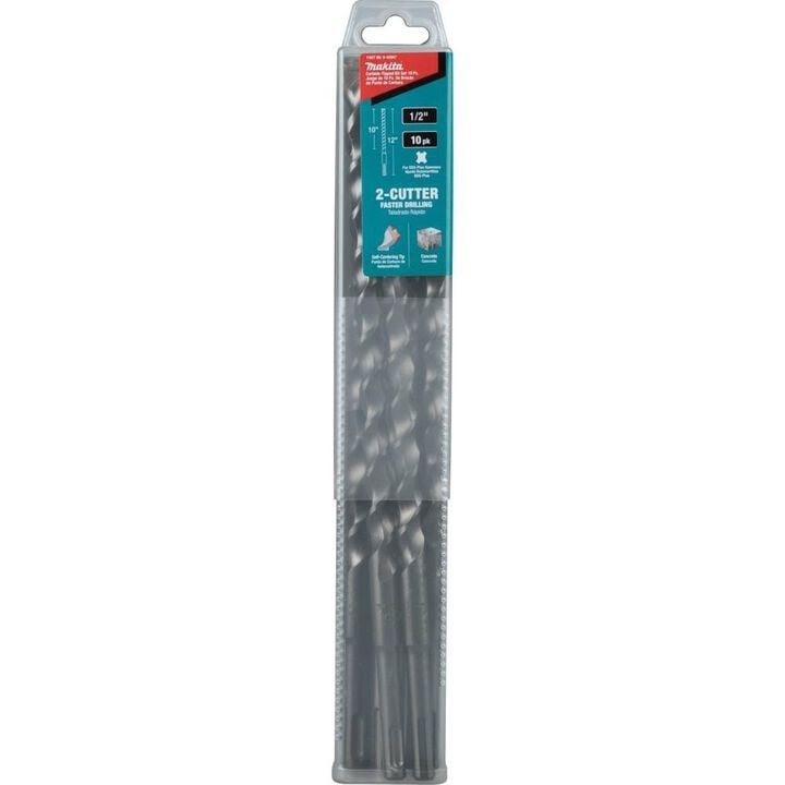 Makita 1/2in x 12in SDS-Plus Bit, 2-Cutter, 10pk, large image number 10