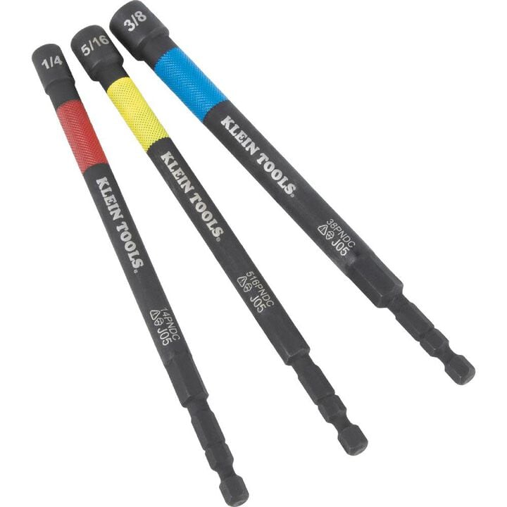 Klein Tools Color-Coded Power Nut Setter 3pc, large image number 1