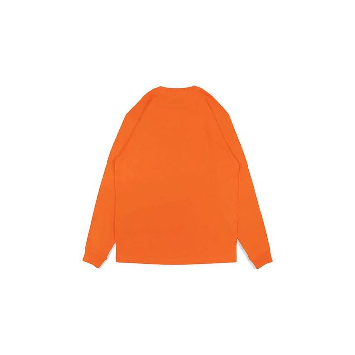 Carhartt Men's Cotton Long-Sleeve T-Shirt, Bright Orange, Medium, large image number 2