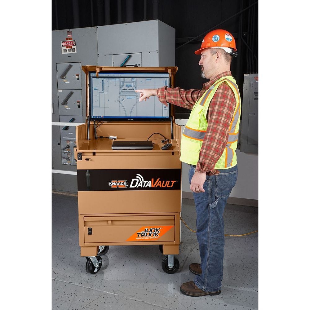 Knaack Model 118-M DataVault 150 Lbs Steel Mobile Digital Plan Station, large image number 21