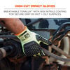 Ergodyne 7142 Coated A4 Cut-Resistant Impact Gloves Medium Lime, small image number 2
