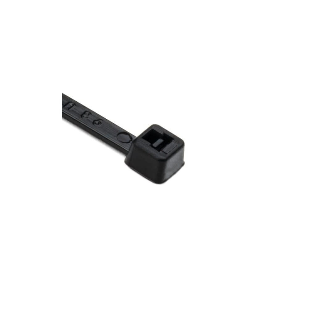 HellermannTyton PA66 Black 30 Lbs Tensile 6 in Long UL Rated Cable Tie 100qty, large image number 1