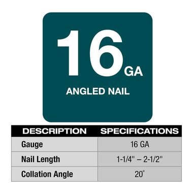 Milwaukee M18 FUEL 16 Gauge Angle Finish Nailer Kit, large image number 1