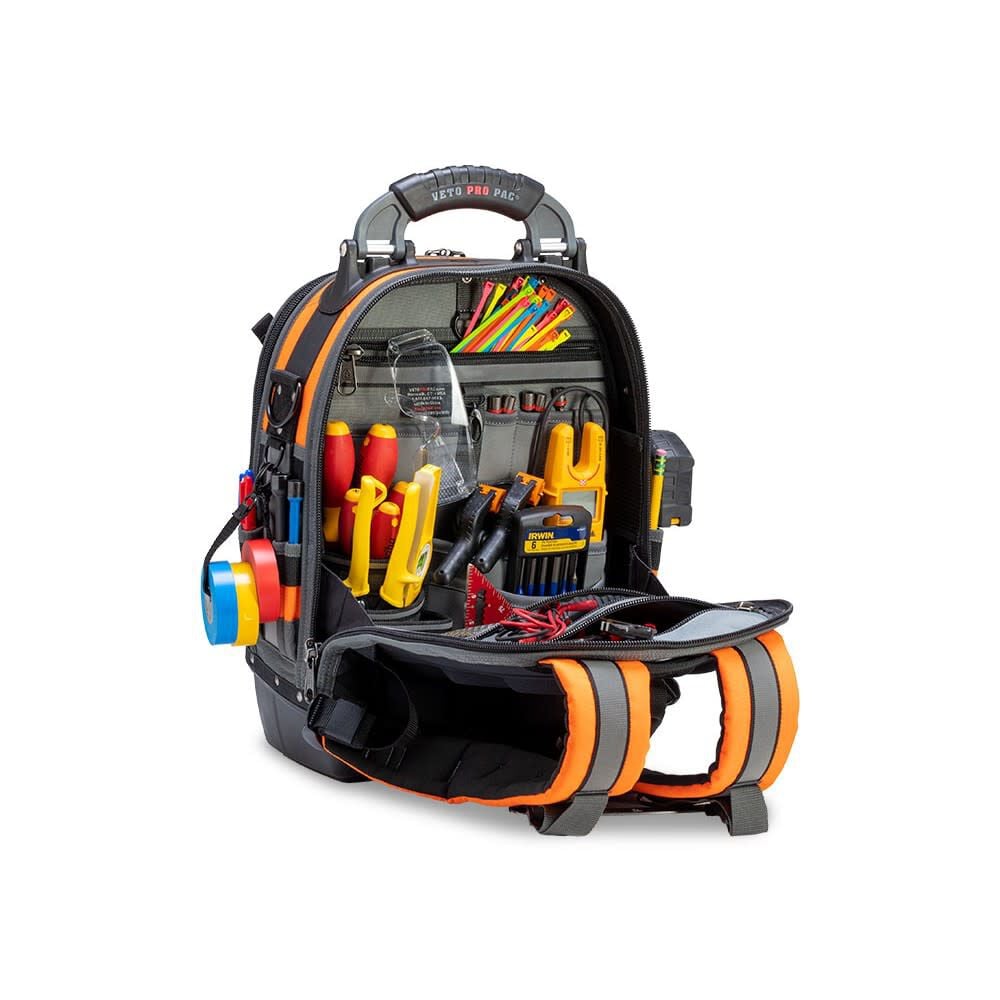 Veto Pro Pac Tool Backpack Large, Hi-Viz Orange, large image number 4