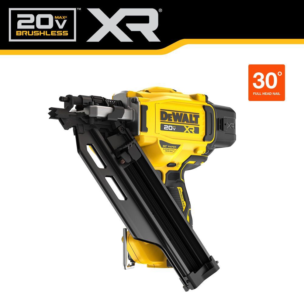 DEWALT 20V MAX 30 Degree Paper Tape Framing Nailer Bare Tool DCN930B Acme Tools