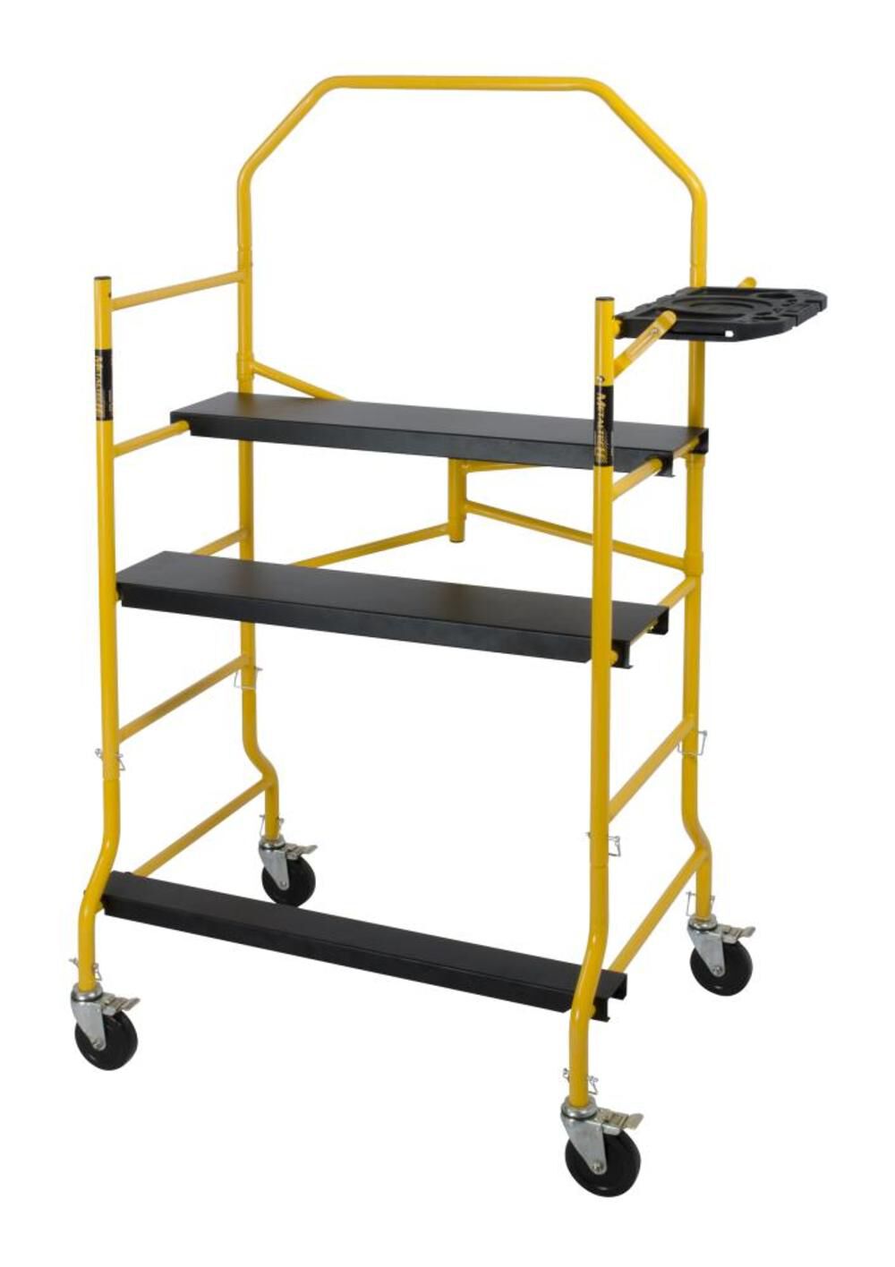 Metaltech 5-ft Jobsite Deluxe Scaffold with Tray and Safety Rail – I-IMIS