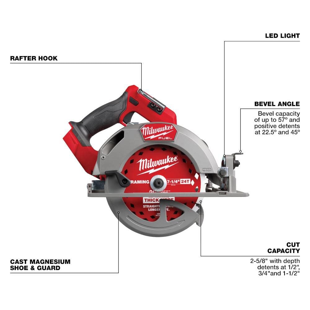 Milwaukee M18 Fuel 7 1 4 Inch Circular Saw Bare Tool 2834 20 Simolary simolary.com 8