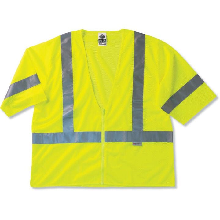 Ergodyne GloWear 8320Z Class 3 Lime Green Safety Vest - S/M, large image number 0