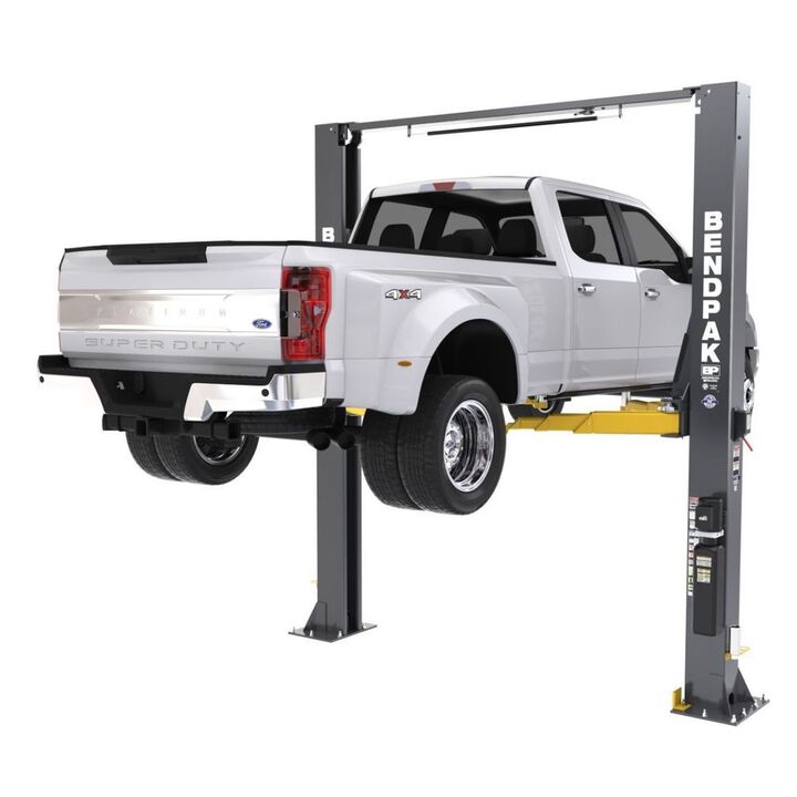 Bendpak 12APX 12000 Lbs High-Rise Clearfloor Two-Post Car Lift with Pads, large image number 1