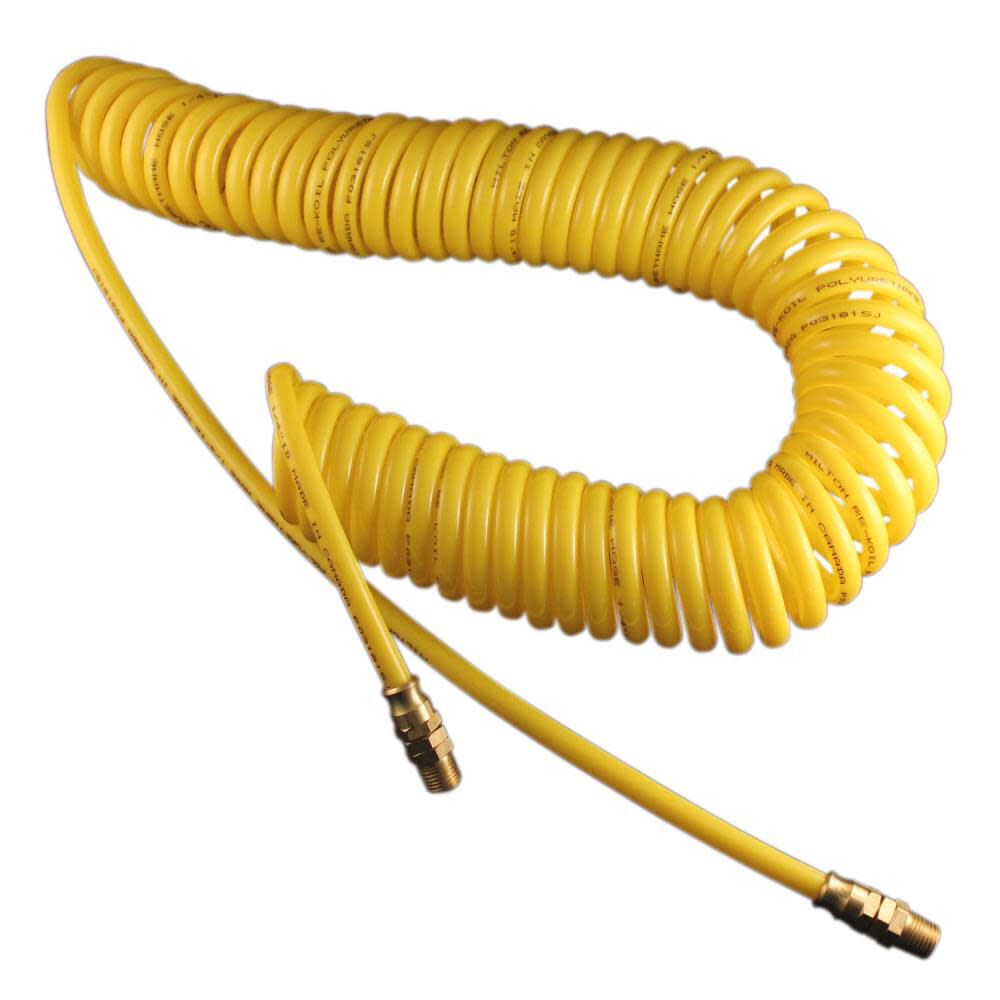 Milton 1671-10 10 Foot 1/4in ID Polyurethane ReKoil Hose, large image number 1