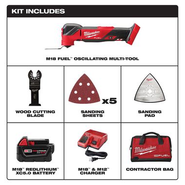 Milwaukee M18 FUEL Oscillating Multi-Tool Kit, large image number 1