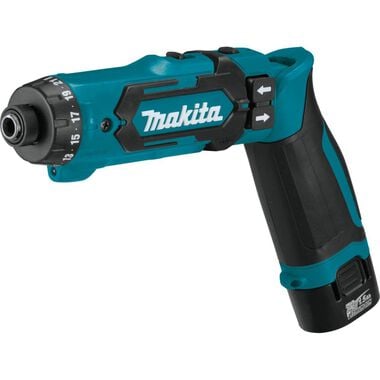 Makita 7.2V 1/4inch Hex Driver Drill Kit with Auto Stop Clutch, large image number 4