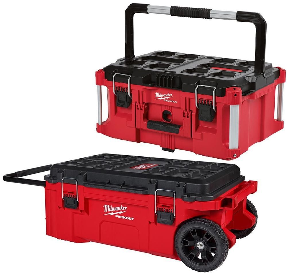 Milwaukee PACKOUT Rolling Tool Chest & Large Tool Box Bundle, large image number 1