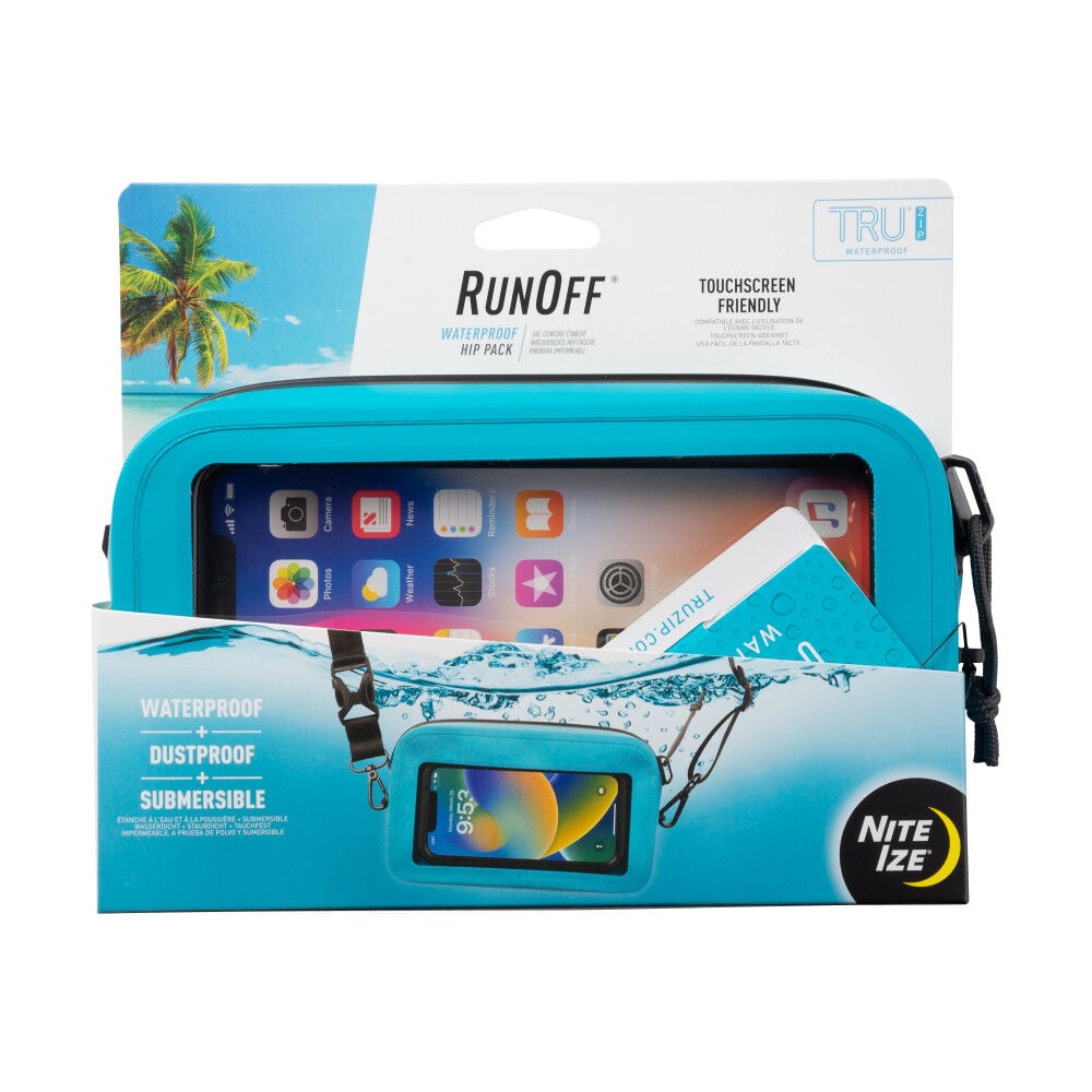Nite Ize RunOff Waterproof Hip Pack Blue – ROHP-03-R8