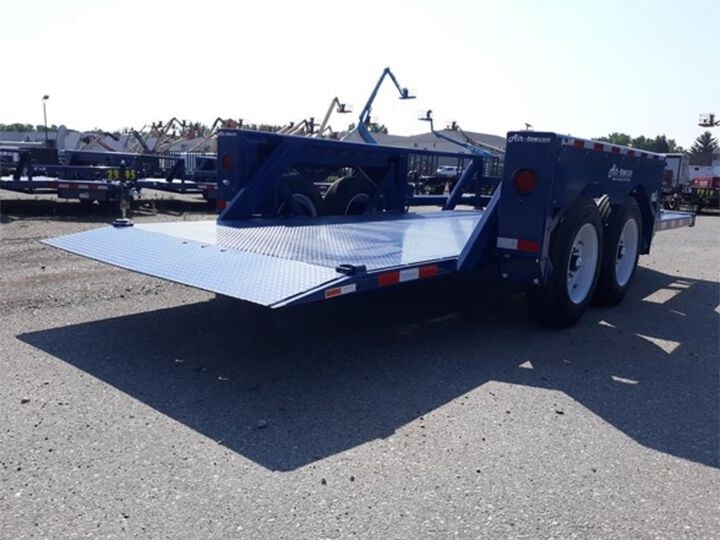 Air-Tow Trailers 16' Hydraulic Drop Deck Tandem Axle Flatbed Trailer, large image number 8