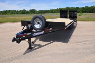 Diamond C 22 Ft. x 102 In. Heavy Duty Deck Over Equipment Trailer with Max Ramps, large image number 1