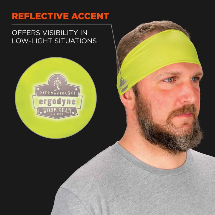 Ergodyne Chill Its 6634 Cooling Headband Lime, large image number 6