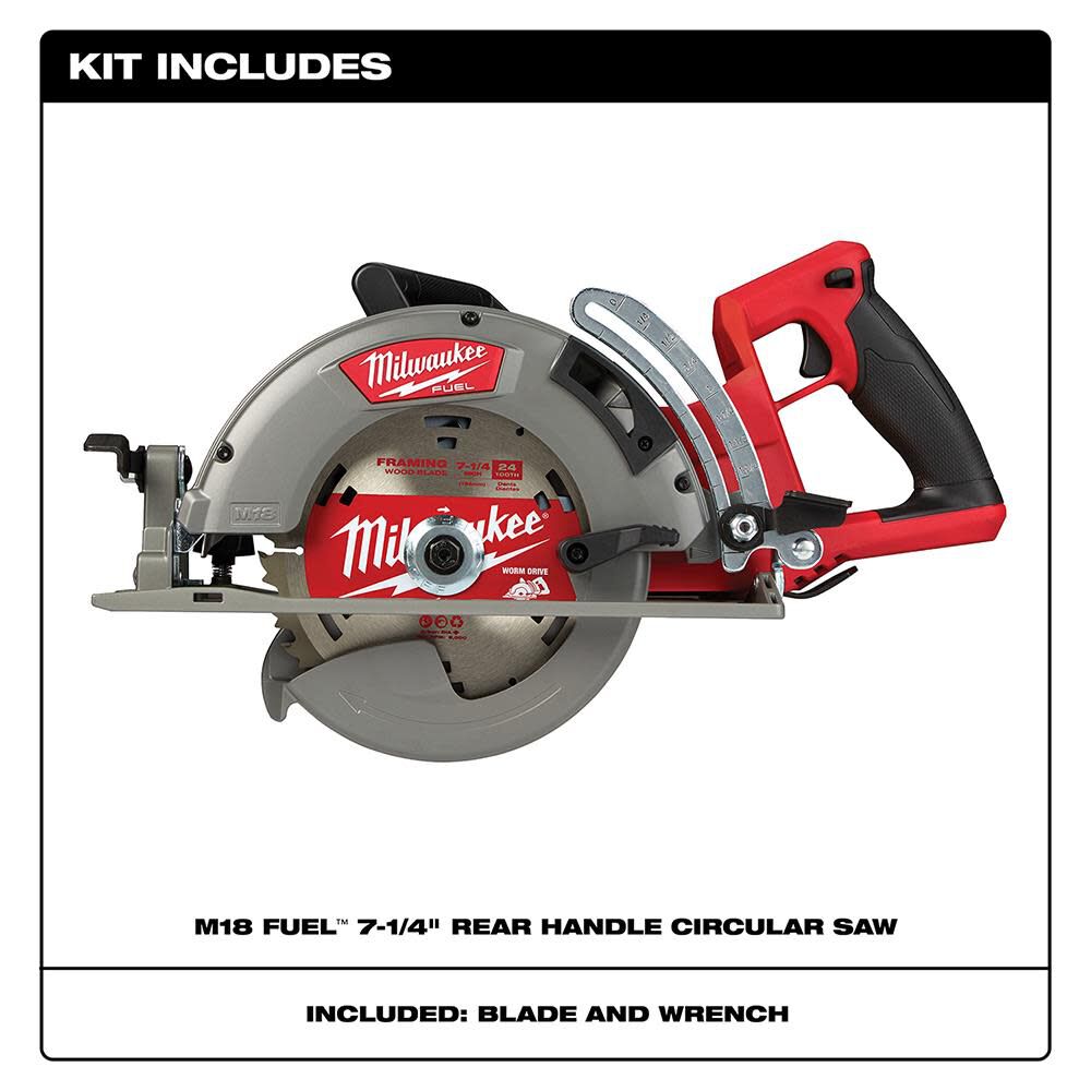 Circular saw rear shop handle