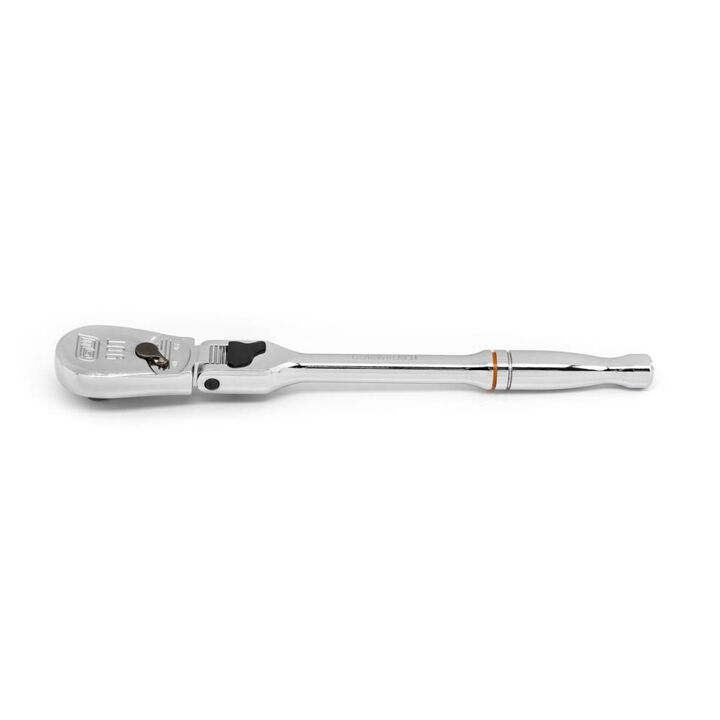 GEARWRENCH 1/4in Drive 90-Tooth Locking Flex Head Teardrop Ratchet 7in, large image number 2