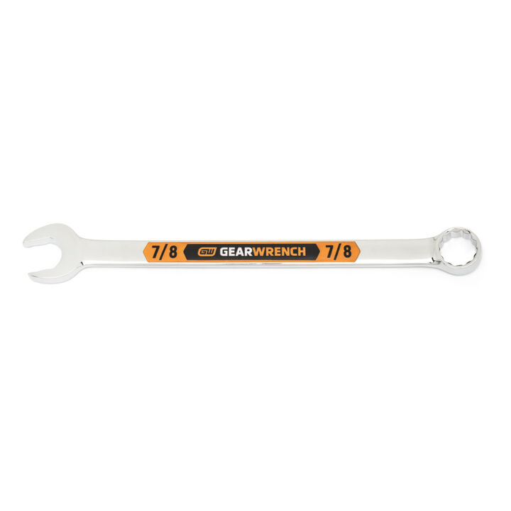 GEARWRENCH 7/8 Inch 12 Point Hi-Viz Long Pattern Combination Wrench, large image number 0