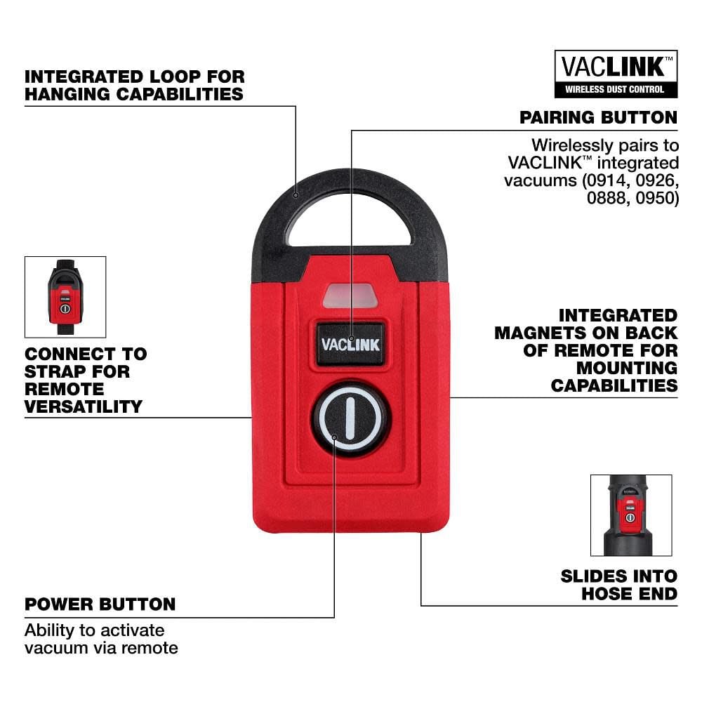 Milwaukee VACLINK Wireless Dust Control Remote, large image number 2