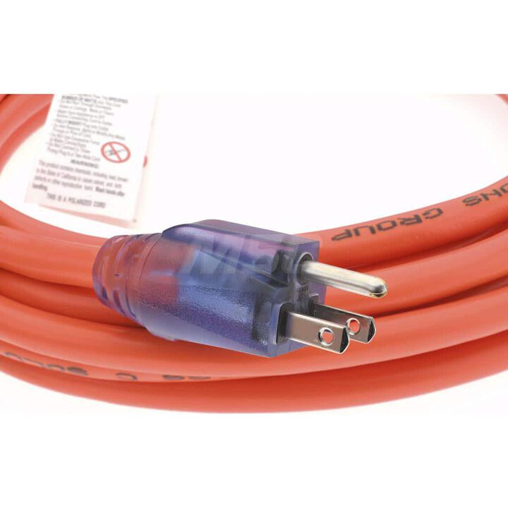 Century Wire ProGlo 25 ft 12/3 SJTW Orange Coldweather Lighted Extension Cord, large image number 2