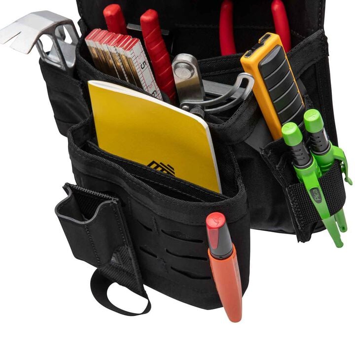 Diamondback Toolbelts Miter X Right Side Dominant Standard Tool Pouch, 3 Pockets, Black, large image number 1