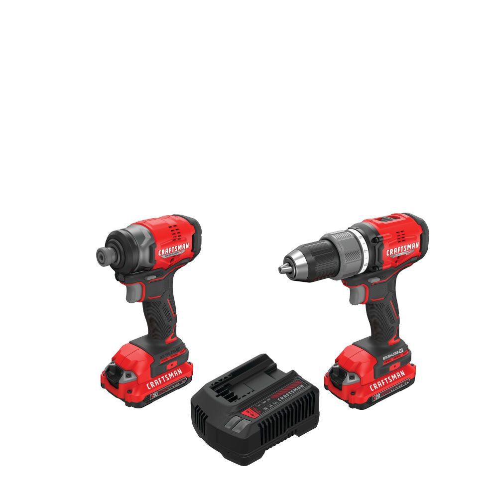 CRAFTSMAN V20 BRUSHLESS RP 2-Tool Combo Kit with 2 Batteries, large image number 3