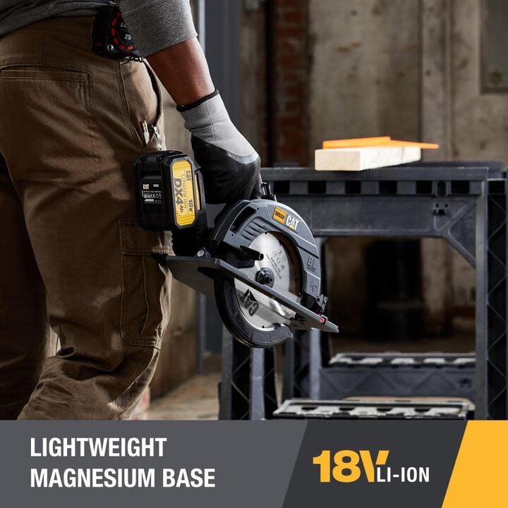 CAT 18V 7-1/4 in Cordless Circular Saw with Brushless Motor DX532, large image number 3