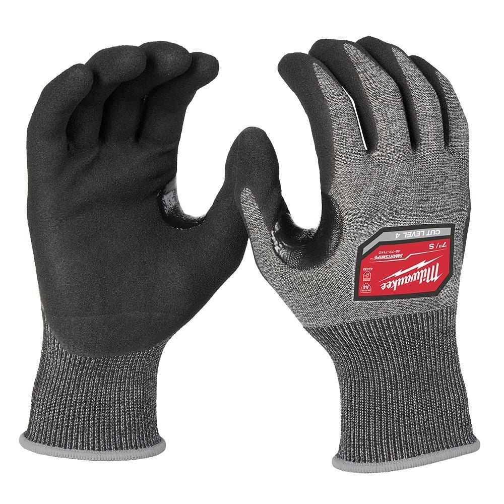 Milwaukee Cut Level 4 High-Dexterity Nitrile Dipped Gloves - S - 48-73-7140