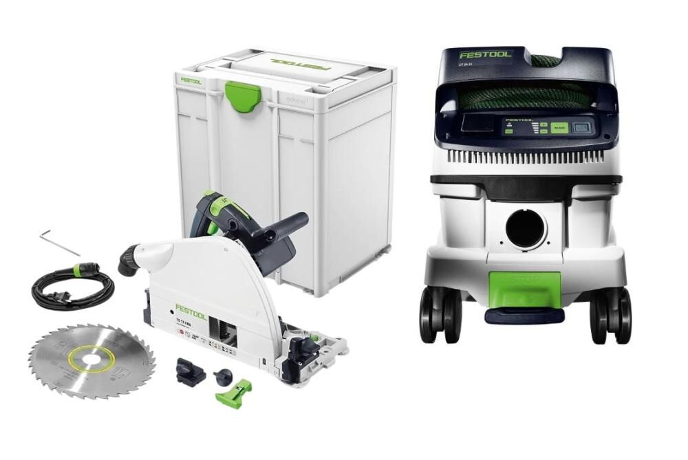 Festool TS 75 Track Saw & CT 26 Dust Extractor Bundle, large image number 1