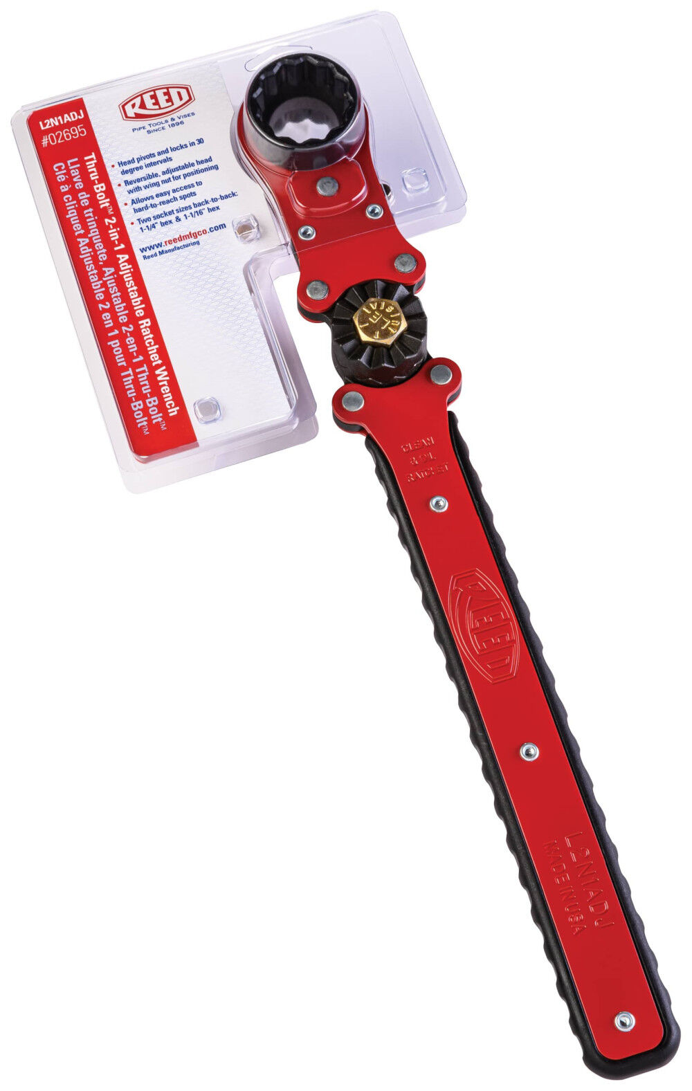 Reed Mfg Thru-Bolt 4-in-1 Socket Wrench with Thru-Bolt 2-in-1 Adjustable Socket Wrench Bundle, large image number 2