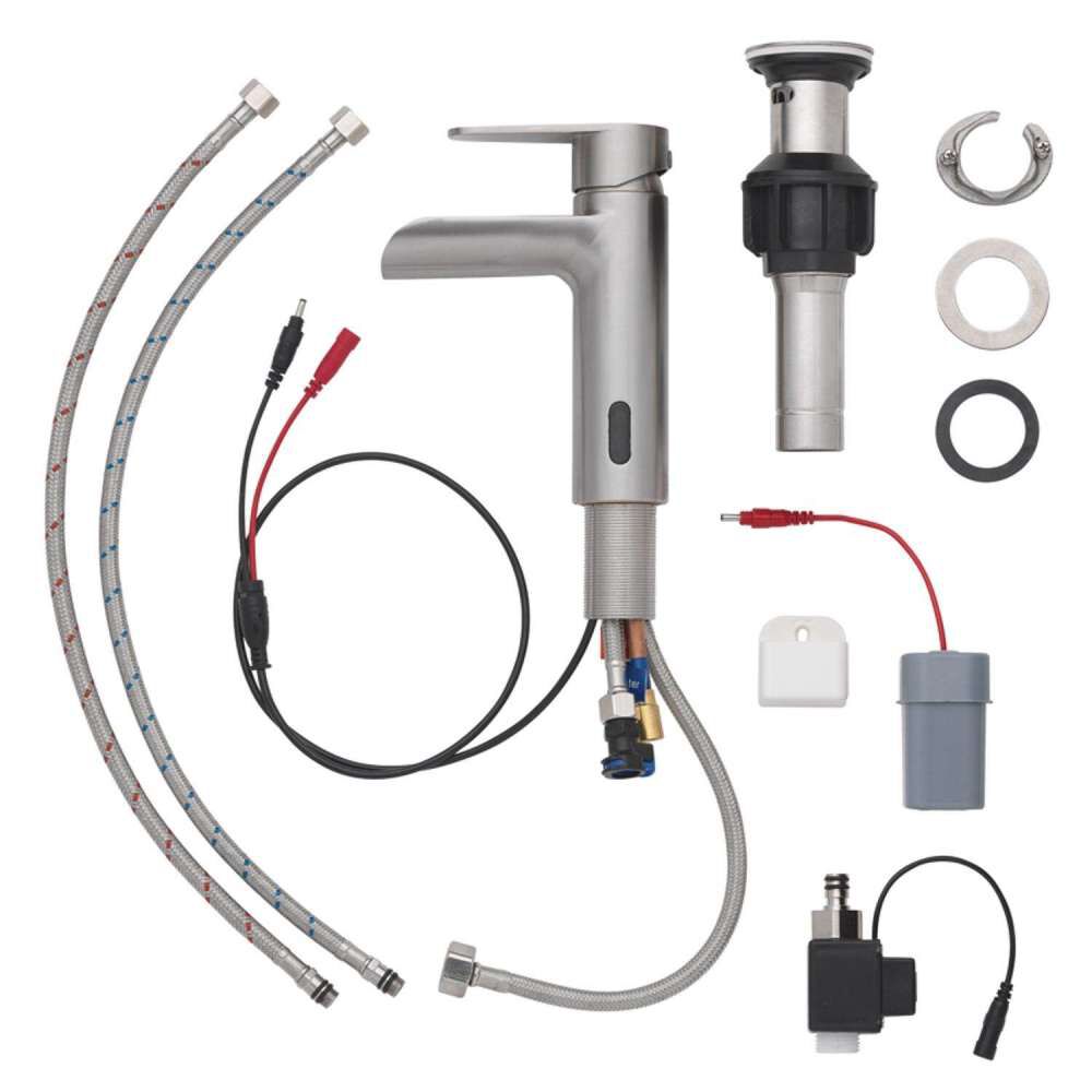 Homewerks Bathroom Sink Faucet Nickel 1 Handle Mid Arc – 4000782