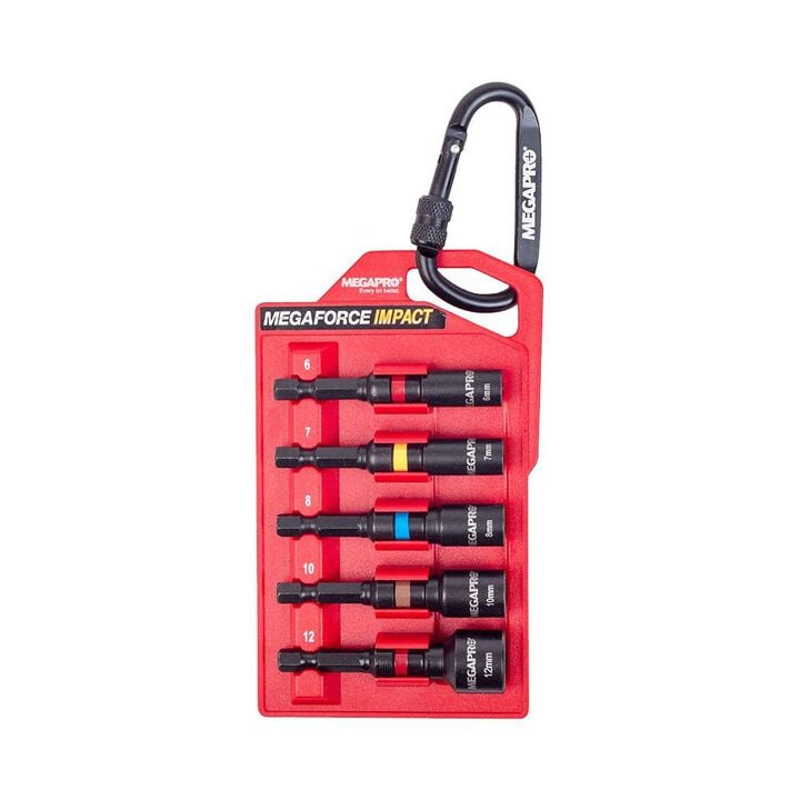 Megapro Industrial-grade MegaFORCE Metric Nutsetter Bit Set