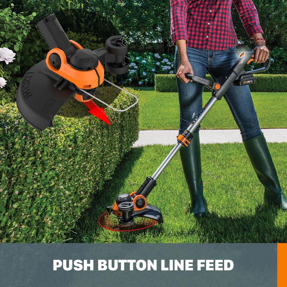 Worx 20V Power Share Trimmer and Blower Combo Kit, large image number 6