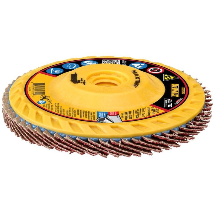 DEWALT 4 1/2in X 5/8in 11 40G T27 XP Ceramic Trim Flap Disc, large image number 4