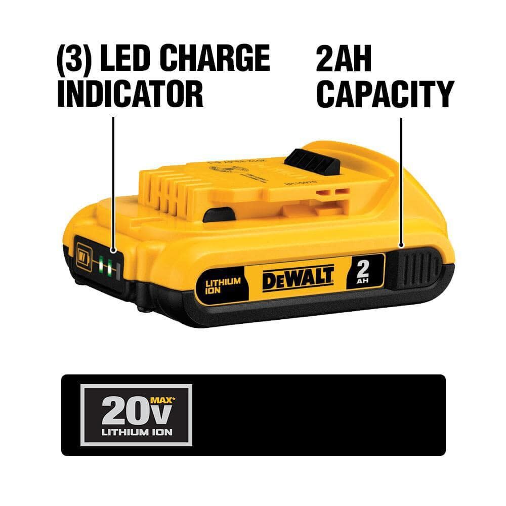 DEWALT 20V Max Atomic 2-Tool Combo Kit and Compact Impact Driver (Bare Tool) Bundle, large image number 13