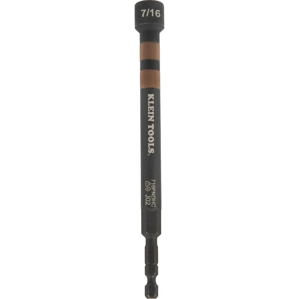 Klein Tools 7/16 Inch Mag Hollow Power Nut Driver, large image number 1