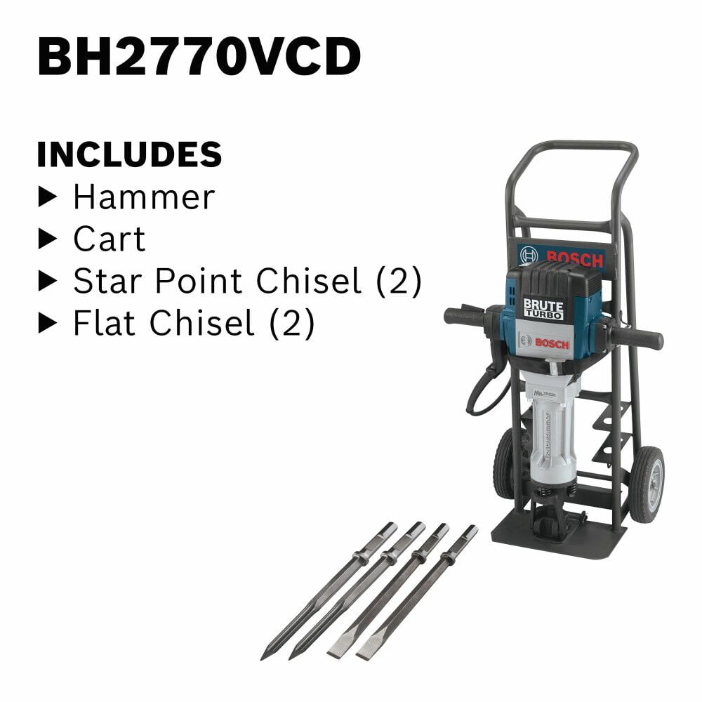 Bosch Brute Turbo Breaker Hammer with Deluxe Cart, large image number 11