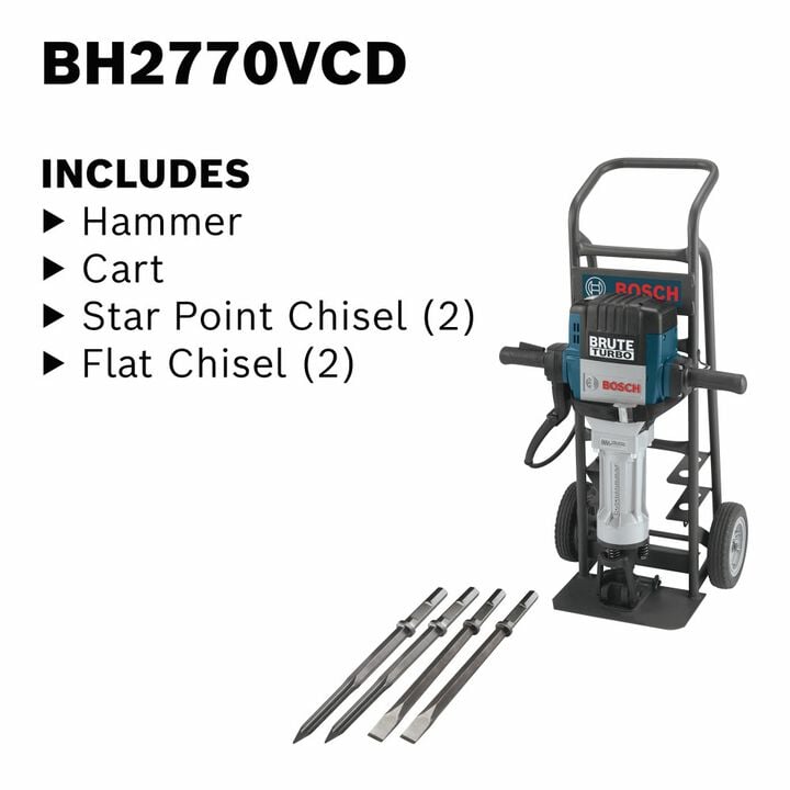 Bosch Brute Turbo Breaker Hammer with Deluxe Cart, large image number 10