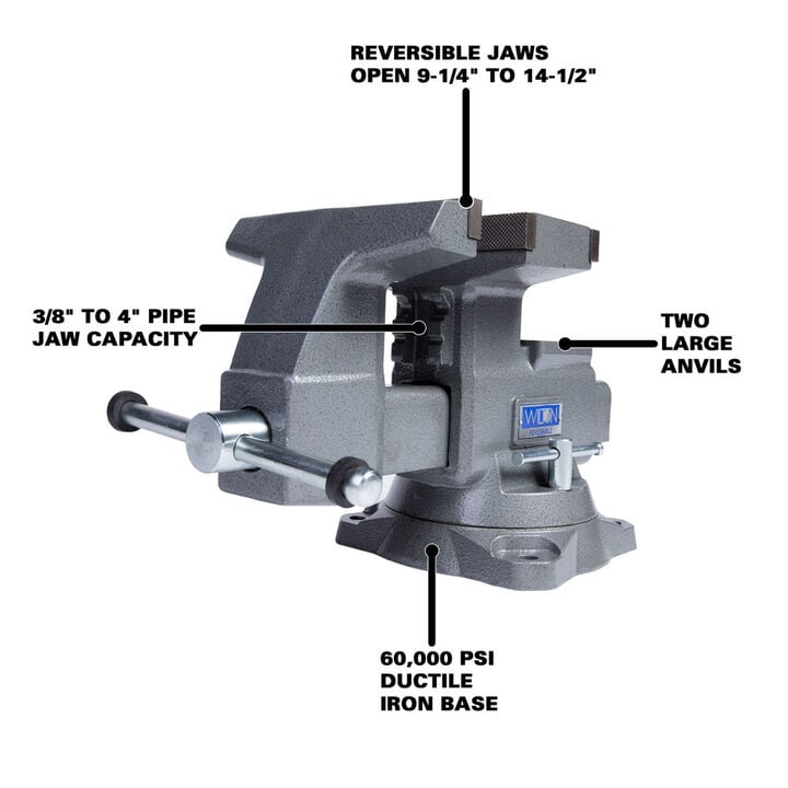 Wilton Reversible Bench Vise, large image number 1