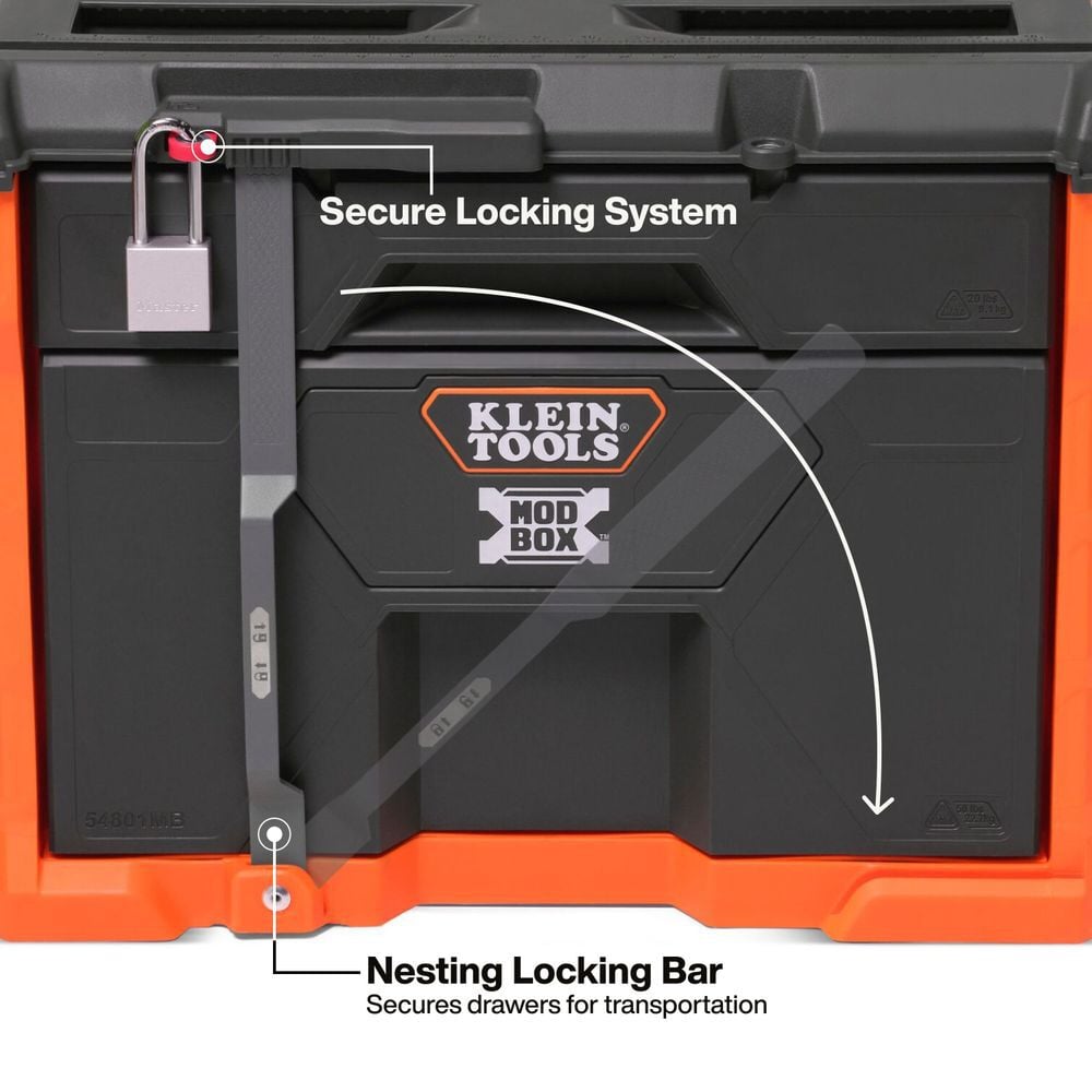 Klein Tools MODbox Two Drawer Rolling Drawer Box, large image number 4