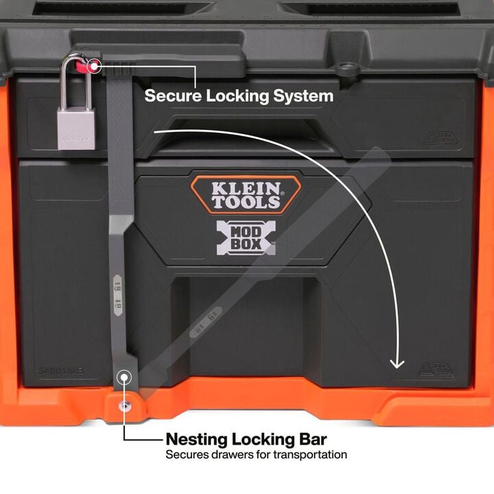 Klein Tools MODbox Two Drawer Rolling Drawer Box, large image number 3